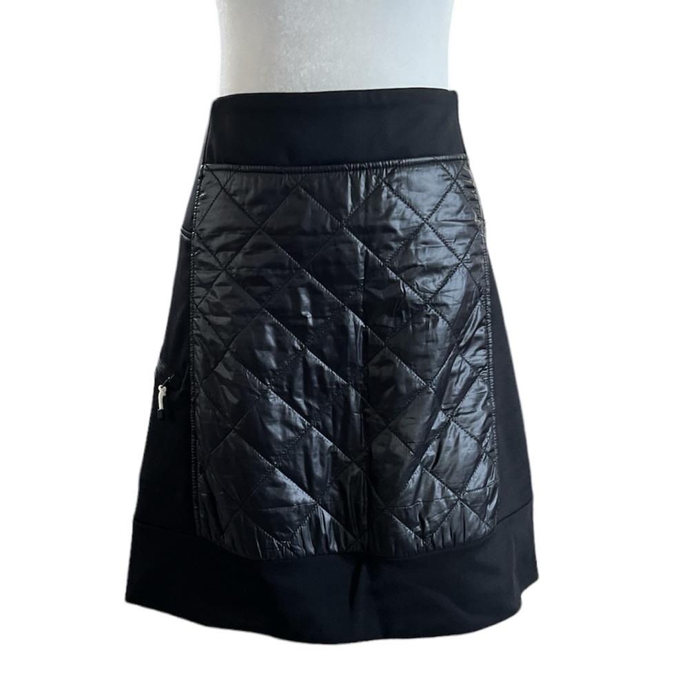 Koppen Black Quilted Mini Skirt